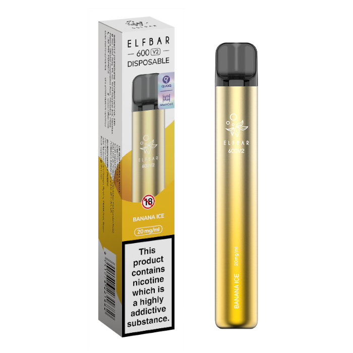 Elf Bar V2 Disposable Vape Pen - Banana Ice